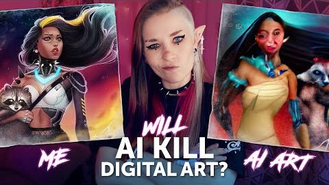 Will AI Art Kill Digital Art? ✏️ My Art vs DALL-E mini