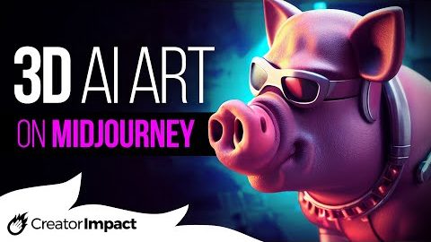 Create 3D AI Art in Midjourney (Midjourney Style Guide)