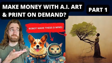 How to Make Money With Midjourney AI Art and Print on Demand (Etsy, Amazon Merch) 🤖 Part 1