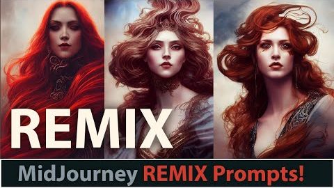 MidJourney REMIX!  Adjust your prompts as you go!  Tips & Tricks for using it as well as limitations