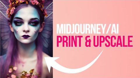 Easy guide to Print and Upscale Midjourney/AI Art