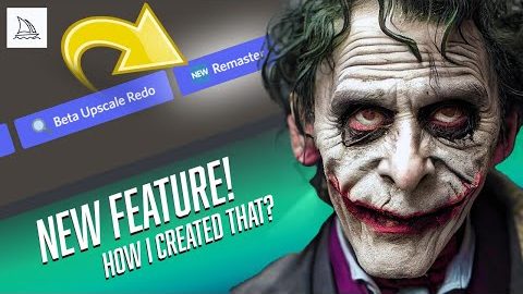 Using Midjourney's 'REMASTER' Feature to Create this Amazing Joker AI Art